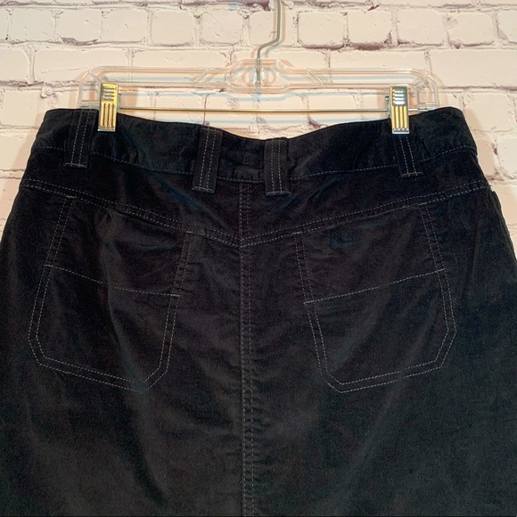 Athleta Black washed velvet skirt Size 12 - Picture 6 of 9